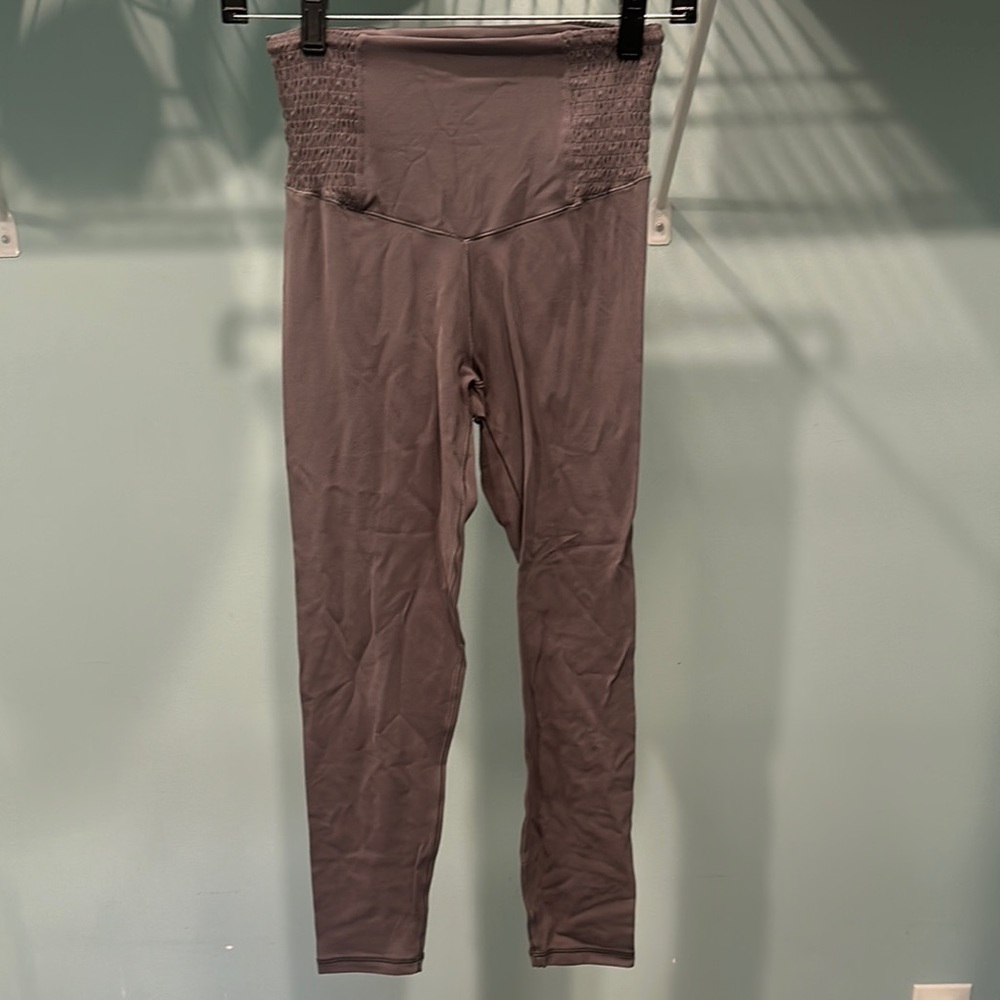 Gray High-Waisted Leggings